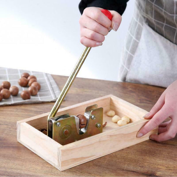 Macadamia Opener Peeling Machine Walnut Tool Nut Cracker Handle Multipurpose - Lets Party