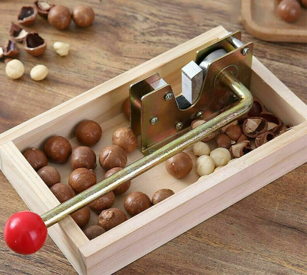 Macadamia Opener Peeling Machine Walnut Tool Nut Cracker Handle Multipurpose - Lets Party