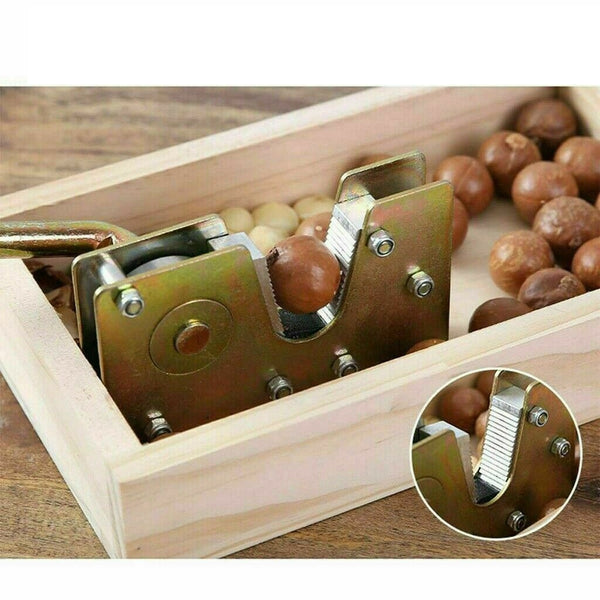 Macadamia Opener Peeling Machine Walnut Tool Nut Cracker Handle Multipurpose - Lets Party