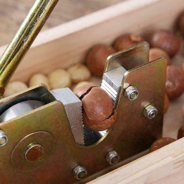 Macadamia Opener Peeling Machine Walnut Tool Nut Cracker Handle Multipurpose - Lets Party