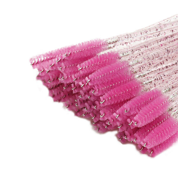 UP TO 100x Disposable Glitter Mascara Wands Lash Brush Eyelash Extensions Makeup - Lets Party