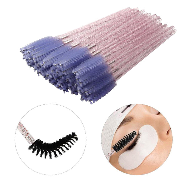 New Disposable Eyelash Brush Applicator Extension Mascara Wands Spoolie Colours8 - Lets Party