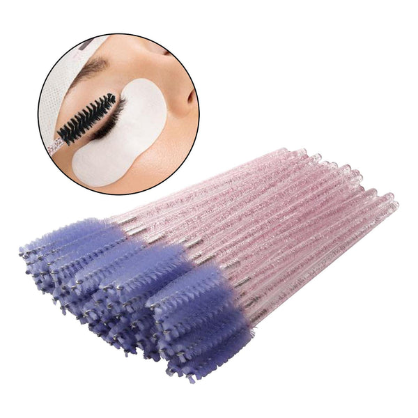 New Disposable Eyelash Brush Applicator Extension Mascara Wands Spoolie Colours8 - Lets Party