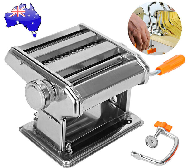 Pasta Noodle Maker Machine Cutter For Fresh Spaghetti 6 Thickness Settings - Lets Party