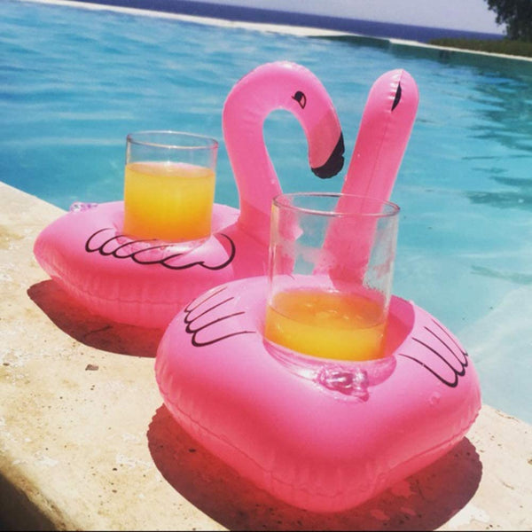 Inflatable Floating Drink Cup Can Beer Holder Swimming Pool Bath Beach Party - Lets Party