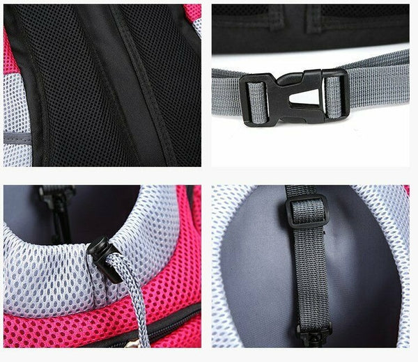 Puppy Travel Mesh Pet Dog Carrier Backpack Front Travel Portable Shoulder Bag AU - Lets Party