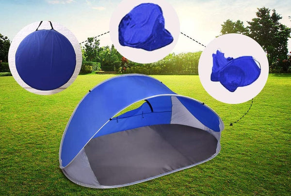 Mountview Pop Up Tent Camping Beach Tents 4 Person Portable Hiking Shade Shelter - Lets Party