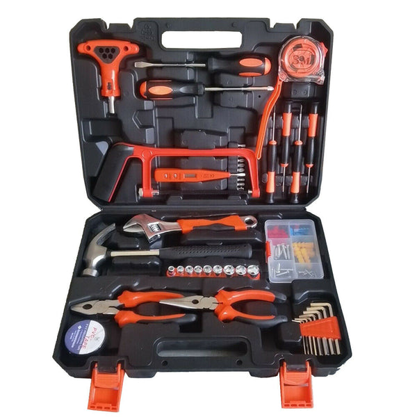 82Pcs DIY Household Hand Tools Kit Set For Garage Bike Car Maintenance Repair - Lets Party