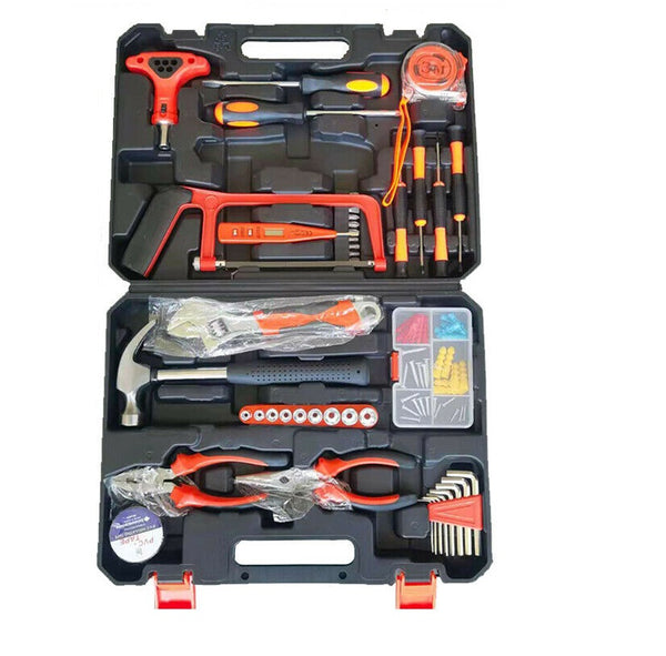 82Pcs DIY Household Hand Tools Kit Set For Garage Bike Car Maintenance Repair - Lets Party