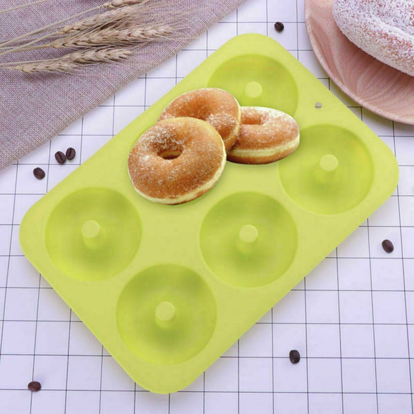 2pcs Silicone Donut Mold Muffin Chocolate Cake Cookie Doughnut Baking Mould Tray - Lets Party