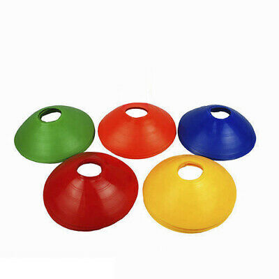 60 Pack Sports Training Discs Markers Cones Soccer Rugby Fitness Exercise - Lets Party