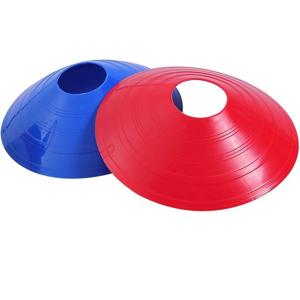 60 Pack Sports Training Discs Markers Cones Soccer Rugby Fitness Exercise - Lets Party