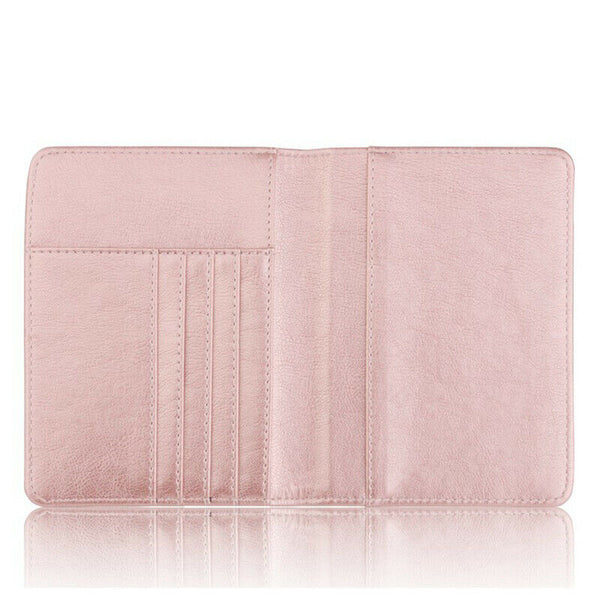 Slim Leather Travel Passport Wallet Holder Rfid Blocking Id Card Case Cover Au - Lets Party