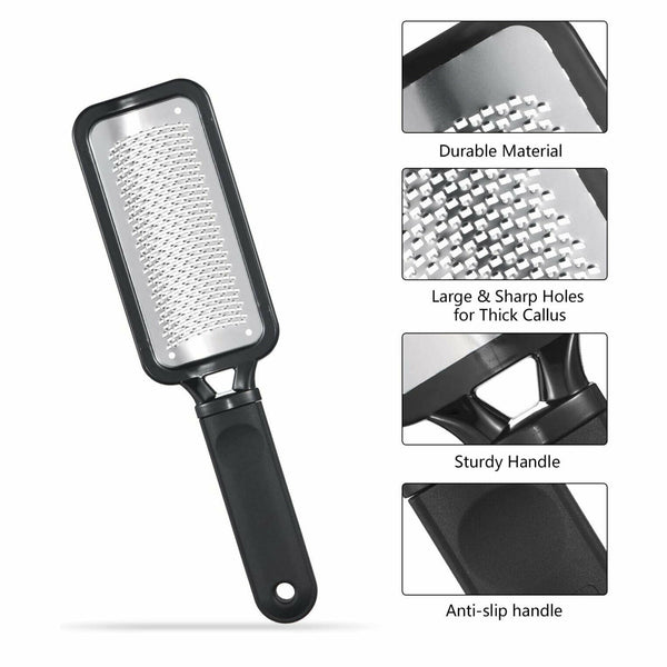 Stainless Steel Foot File Scraper Grater Pedicure Rasp Callus Remover Tool AU - Lets Party