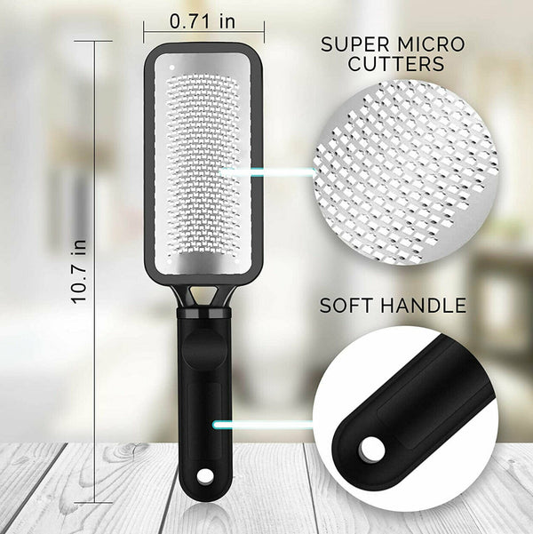 Stainless Steel Foot File Scraper Grater Pedicure Rasp Callus Remover Tool AU - Lets Party