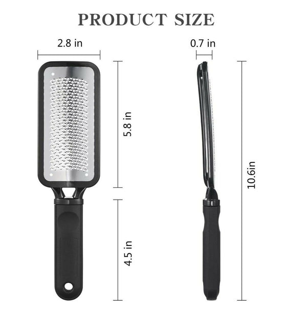 Stainless Steel Foot File Scraper Grater Pedicure Rasp Callus Remover Tool AU - Lets Party