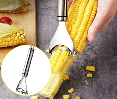 One-Step Corn Peeler Thresher Tools Kitchen Cob Kerneler Cutter Stripper Remove~