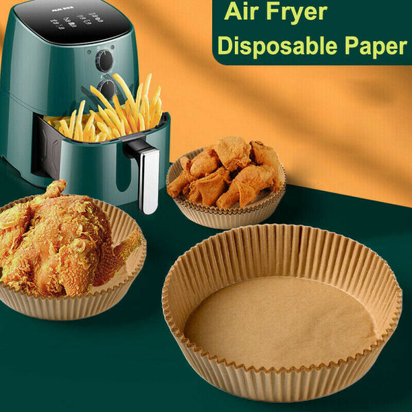 100 Pcs Air Fryer Disposable Paper Liner Non-Stick Pan Parchment Baking Paper - Lets Party