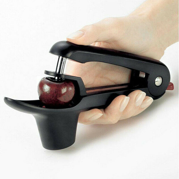 Cherry Pitter Clamp Seed Core Kitchen Tools Remover Olive Pit Black Stone AU - Lets Party