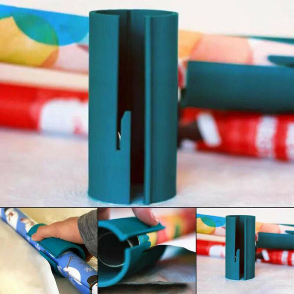 3X Sliding Wrapping Paper Cutter Craft Seconds Wrap Paper Christmas Cut Tool AU - Lets Party