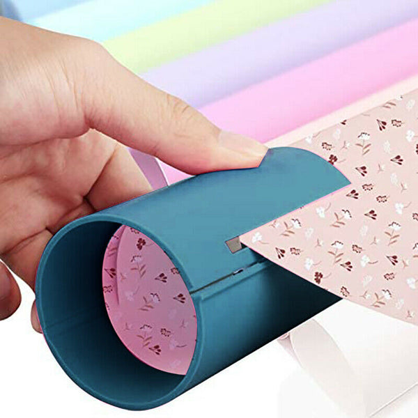 3X Sliding Wrapping Paper Cutter Craft Seconds Wrap Paper Christmas Cut Tool AU - Lets Party