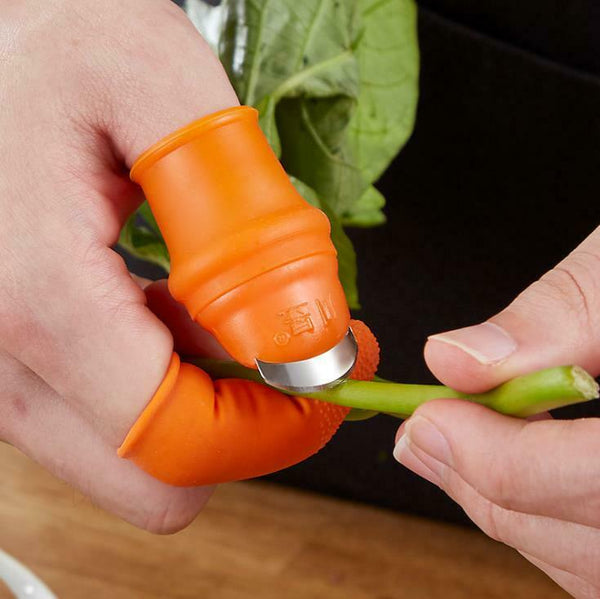 Garden Silicone Thumb Knife, Universal Finger Cutter Vegetable Gardening-Tool AU - Lets Party