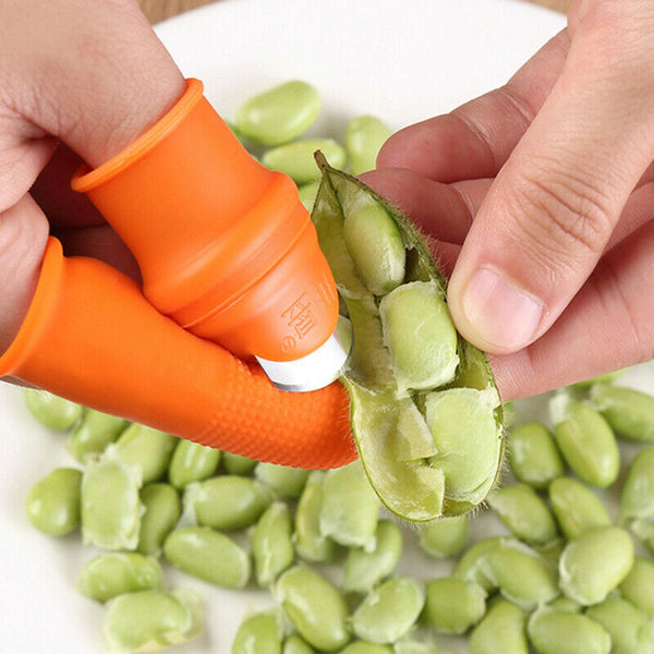 Garden Silicone Thumb Knife, Universal Finger Cutter Vegetable Gardening-Tool AU - Lets Party