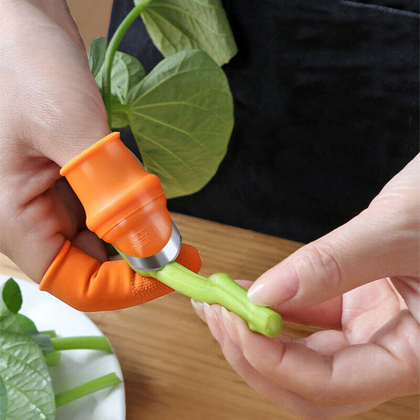 Garden Silicone Thumb Knife, Universal Finger Cutter Vegetable Gardening-Tool AU - Lets Party