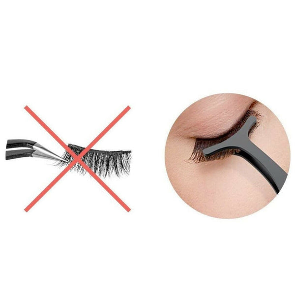 False Eyelash Clip Tweezers Beauty Tool Remover Nipper Extension Applicator AU - Lets Party