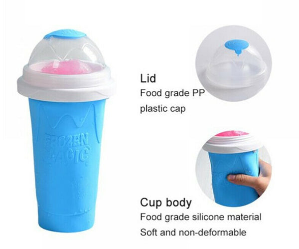 Slushie Maker Cup Quick Freeze Magic Squeeze Cup Milkshake Cup Ice Cream Maker - Lets Party