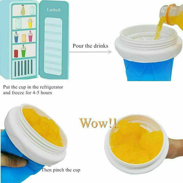 Slushie Maker Cup Quick Freeze Magic Squeeze Cup Milkshake Cup Ice Cream Maker - Lets Party