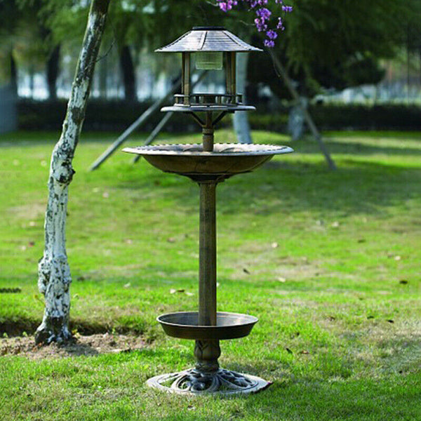 Bird Bath Wash Ornament Garden Feeder Statue Outdoor Decor 70cm - Lets Party