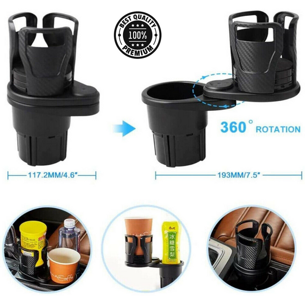 Mesh Net Bag Between Car Seat Storage Organizer & 2in1 Bottle Drink Cup Holder AU - Lets Party