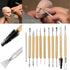 11Pcs Wax Carving Carvers Polymer Clay Sculpting Sculpture Process craft Tools - Lets Party