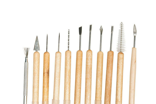 11Pcs Wax Carving Carvers Polymer Clay Sculpting Sculpture Process craft Tools - Lets Party