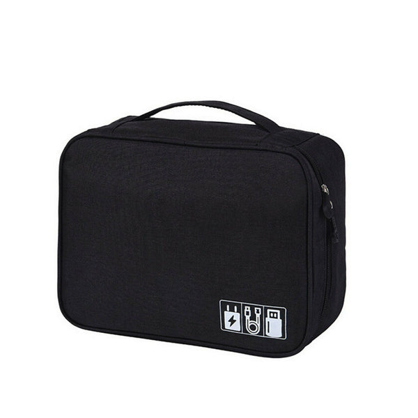 Cable Organizer Bag Charger Usb Electronic Accessories Storage Travel Case Au - Lets Party