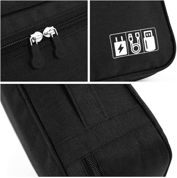 Cable Organizer Bag Charger Usb Electronic Accessories Storage Travel Case Au - Lets Party