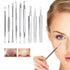 9 pcs Set Kit Blackhead Whitehead Acne Pimple Popper Extractor Remover Tools - Lets Party