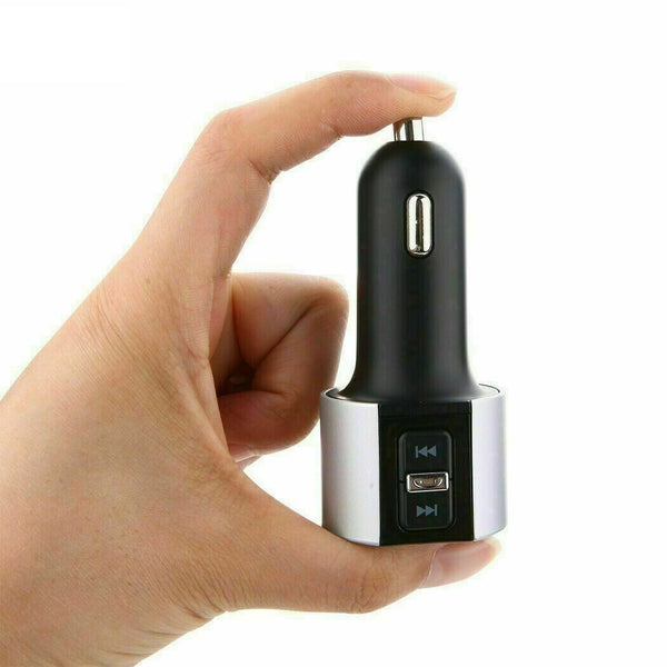 Wireless Bluetooth Car FM Transmitter LCD Radio MP3 Player 2 USB Ports Handsfree - Lets Party