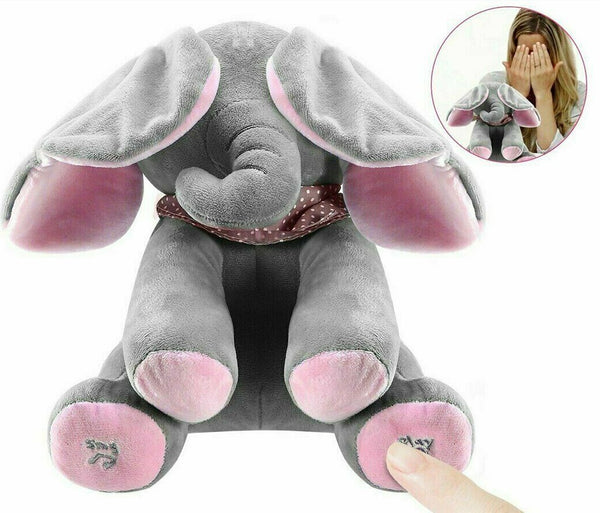 Soft Doll Stuffed animals Elephant PP cotton Singing Baby Gifts - Lets Party