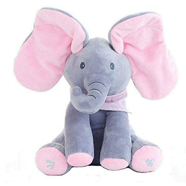 Soft Doll Stuffed animals Elephant PP cotton Singing Baby Gifts - Lets Party