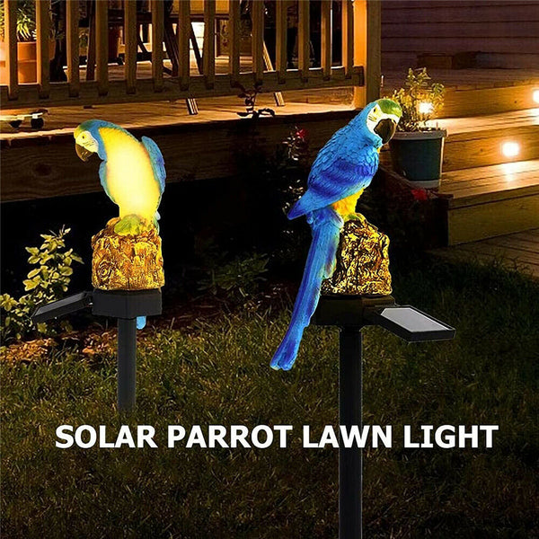 Parrot Bird Solar LED Outdoor Light Waterproof Garden Lantern Path Decor Lamp AU - Lets Party