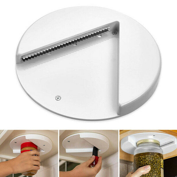 Under Cabinet Jar Opener Undermount Lid Gripper Bottle Opener Multipurpose Tools - Lets Party