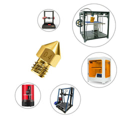 5pcs For Ender 3 Pro Cr10 3D Printer 1.75mm 0.4mm Mk8 Extruder Nozzles