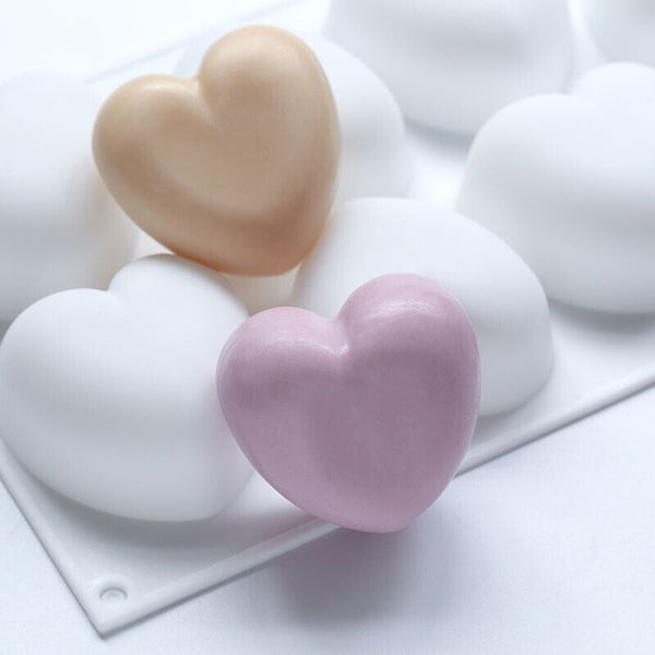 Love Heart Shaped Silicone Mould Bakeware Chocolate Cake Ice Baking Mold Diy Au - Lets Party