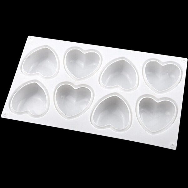 Love Heart Shaped Silicone Mould Bakeware Chocolate Cake Ice Baking Mold Diy Au - Lets Party