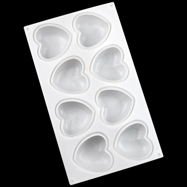 Love Heart Shaped Silicone Mould Bakeware Chocolate Cake Ice Baking Mold Diy Au - Lets Party