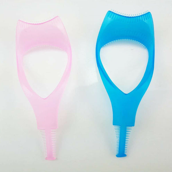 3 In1 Mascara Guard Tool Eyelash Curler Comb Eye Brow Comb Makeup Applicator Au - Lets Party