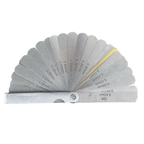 32 Blade Feeler Gauge Dual Marked MM/Inch Thickness Gap Metric Filler Tool Honda - Lets Party