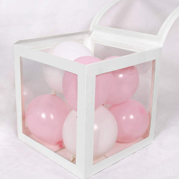 4x Baby Shower Gift Balloons Boxes Party Favours Decoration Cube Box Set Decor - Lets Party